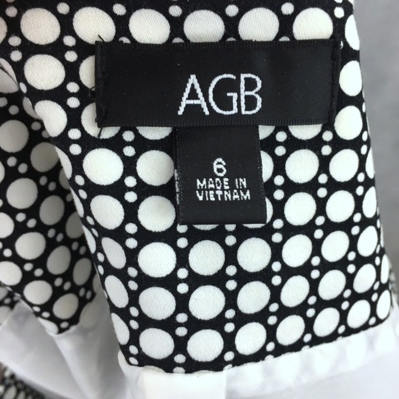 AGB B&W POLKA DOT HALF SLEEVE JACKET SZ 6!!!!!!!!! - Picture 6 of 6